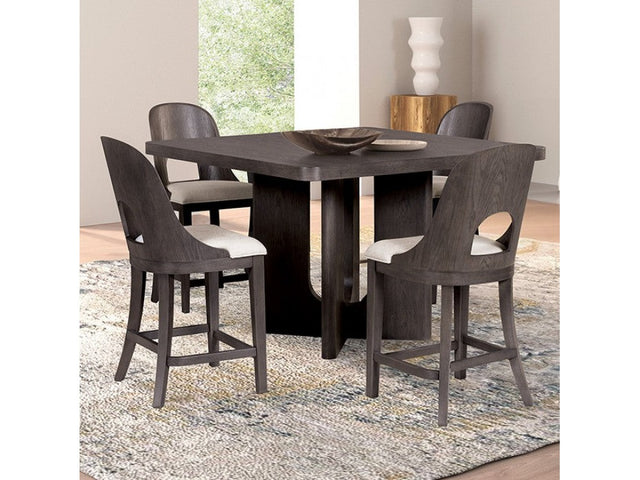 Sterling West Ash Gray Counter Height 7 Piece Dining Set - Ornate Home