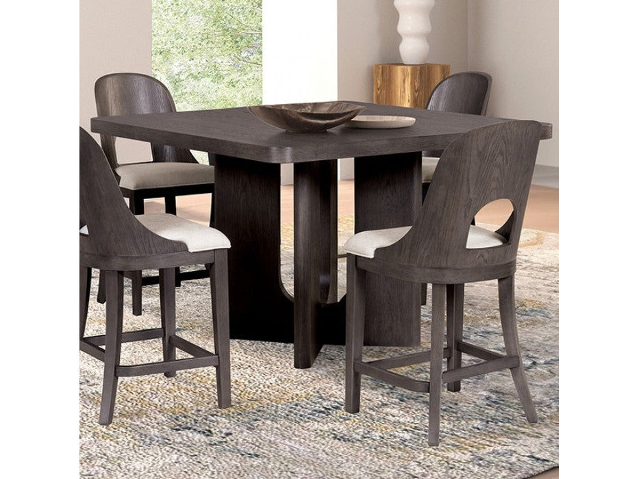 Sterling West Ash Gray Counter Height 9 Piece Dining Set - Ornate Home