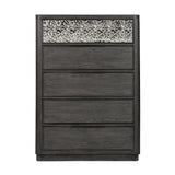 Sterling West Ash Gray Queen 5 Piece Bedroom Set w/Chest (N1) - Ornate Home