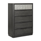 Sterling West Ash Gray Queen 5 Piece Bedroom Set w/Chest (N2) - Ornate Home