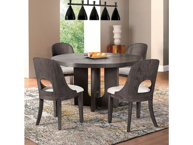 Sterling West Ash Gray Round Dining Table - Ornate Home