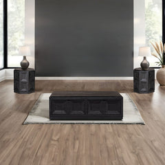 Sterling West Black Coffee Table - Ornate Home