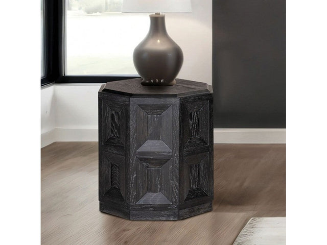 Sterling West Black End Table - Ornate Home
