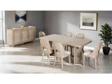 Sterling West White Oak 7 Piece Dining Set - Ornate Home