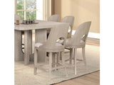 Sterling West White Oak Counter Height 7 Piece Dining Set - Ornate Home