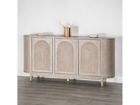 Sterling West White Oak Server - Ornate Home