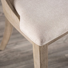 Sterling WestWhite Oak/Beige Side Chair - Ornate Home