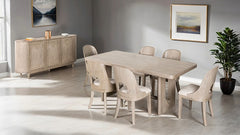 Sterling WestWhite Oak/Beige Side Chair - Ornate Home