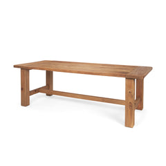 Stetson Natural Brown Rectangular Trestle Dining Table - Ornate Home