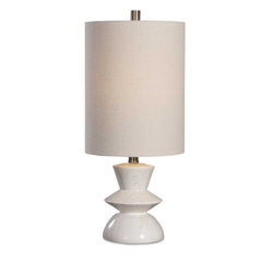 Stevens White Bleached Wood Buffet Lamp - Ornate Home