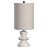 Stevens White Bleached Wood Buffet Lamp - Ornate Home