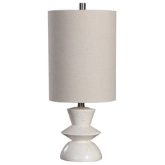 Stevens White Bleached Wood Buffet Lamp - Ornate Home