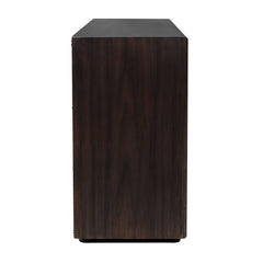 Stevenson Ebony Wood 4 Door Cabinet - Ornate Home