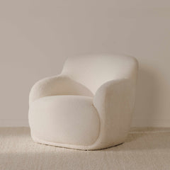 Stevie Cream Lounge Chair - Ornate Home