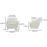 Stevie Cream Lounge Chair - Ornate Home