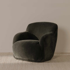 Stevie Slate Blue Lounge Chair - Ornate Home