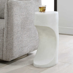 Stevie White Indoor-Outdoor Accent Table - Ornate Home