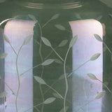 Stewartville Green Etched Glass Jar - Ornate Home