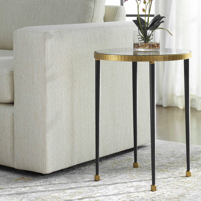 Stiletto Antique Gold Side Table - Ornate Home