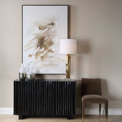 Still Moving Brown/Gray/White Abstract Painting - Ornate Home