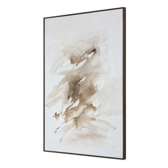 Still Moving Brown/Gray/White Abstract Painting - Ornate Home