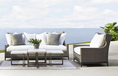 Stillwater Terrazzo Stone/Flint Grey Outdoor Cocktail Table - Ornate Home