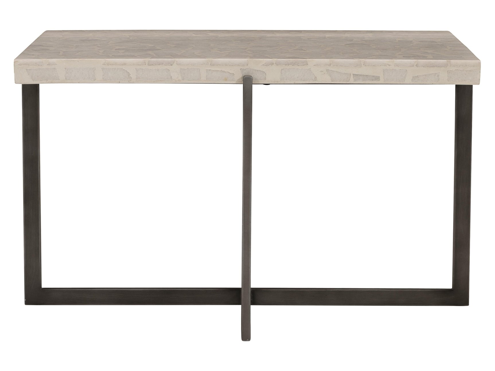 Stillwater Terrazzo Stone/Flint Grey Outdoor Table - Ornate Home