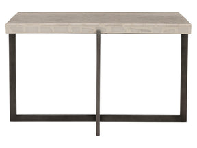 Stillwater Terrazzo Stone/Flint Grey Outdoor Table - Ornate Home