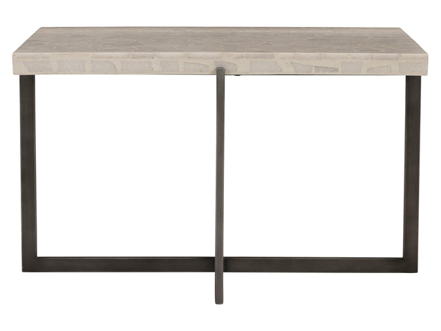 Stillwater Terrazzo Stone/Flint Grey Outdoor Table - Ornate Home