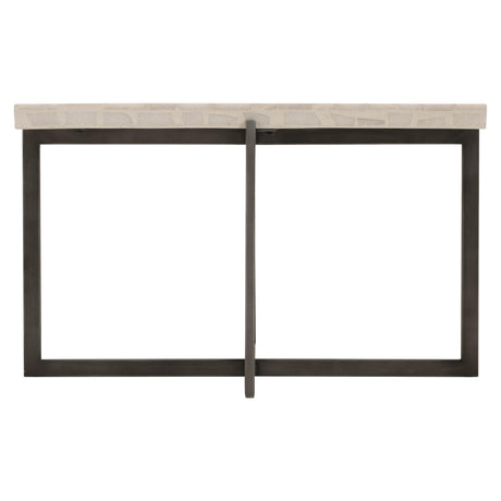 Stillwater Terrazzo Stone/Flint Grey Outdoor Table - Ornate Home