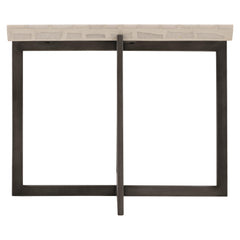 Stillwater Terrazzo Stone/Flint Grey Outdoor Table - Ornate Home