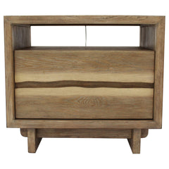 Stillwater Weathered Oak 2-drawer Nightstand - Ornate Home