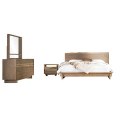 Stillwater Weathered Oak 4-Piece Queen Bedroom Set - Ornate Home
