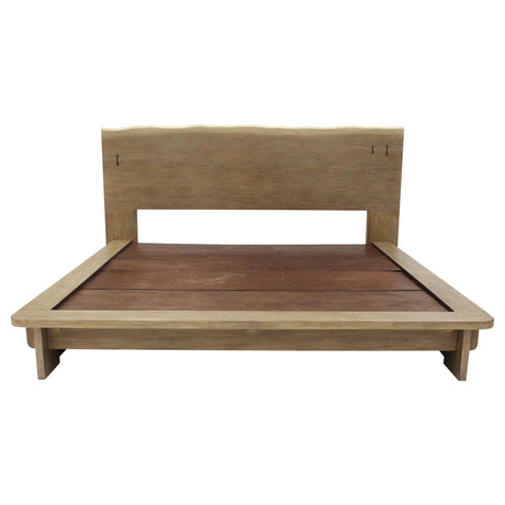 Stillwater Weathered Oak California King Platform Bed - Ornate Home