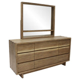 Stillwater Weathered Oak Dresser with Mirror - Ornate Home