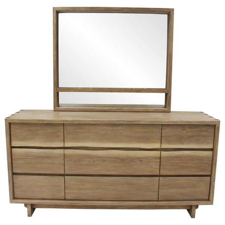 Stillwater Weathered Oak Dresser with Mirror - Ornate Home