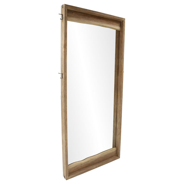 Stillwater Weathered Oak Full-Length Floor Mirror - Ornate Home
