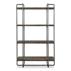 Stilo Brown/Gray/Woodtone Urban Industrial Etagere - Ornate Home