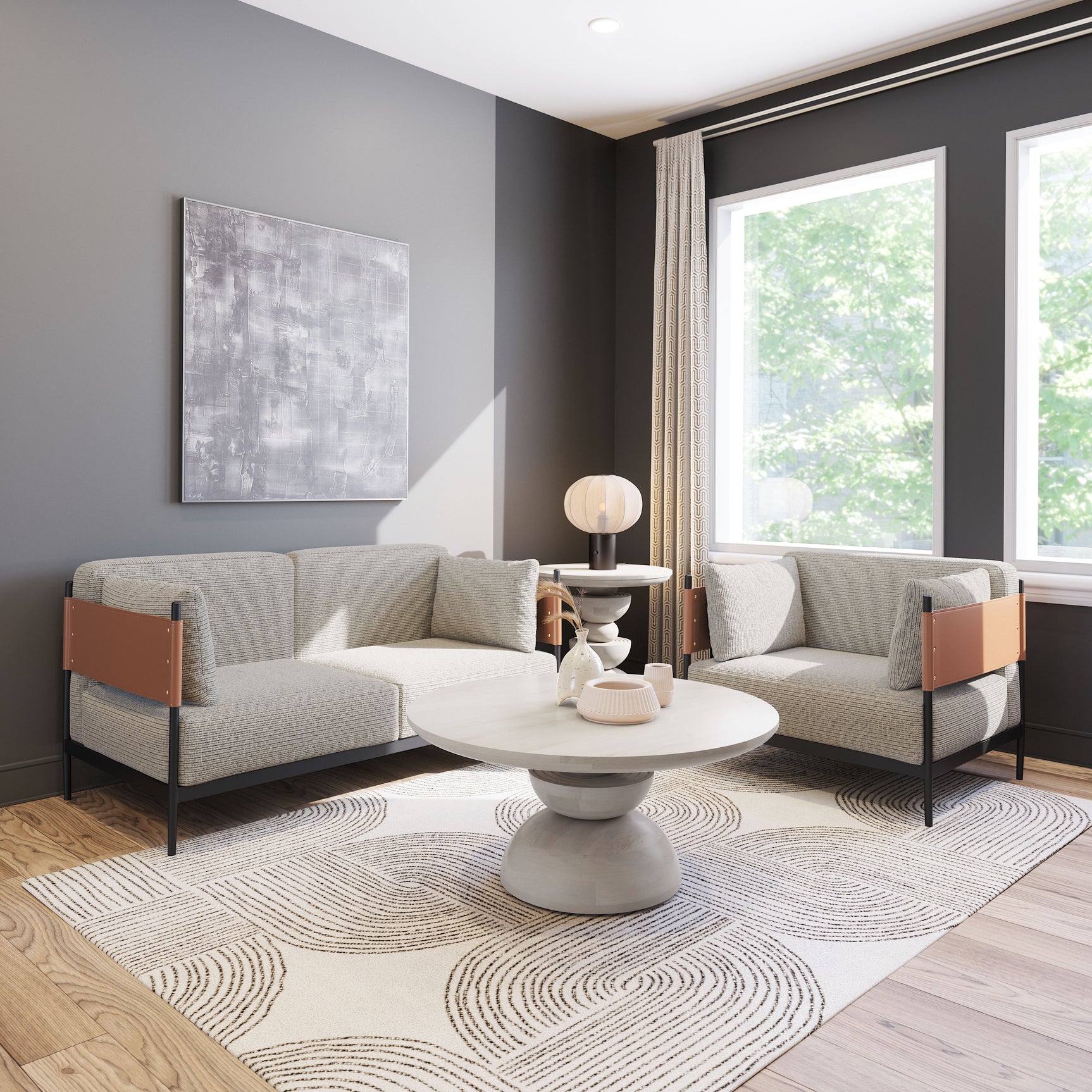 Stirbe Gray Armchair - Ornate Home