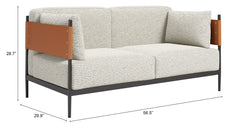 Stirbe Gray Loveseat - Ornate Home
