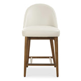 Stitches Brown Leather Counter Stool - Ornate Home