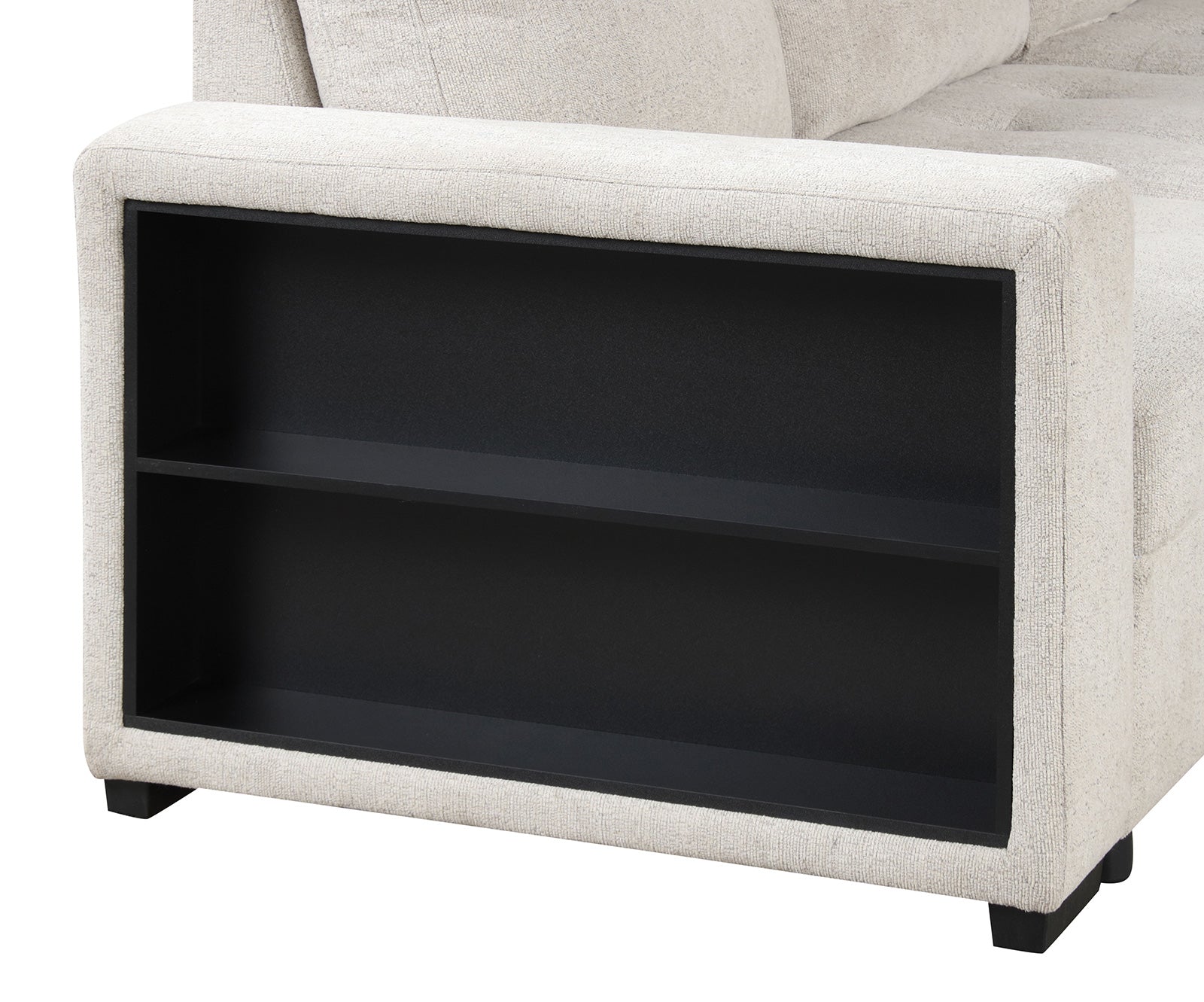 Stockwell Beige Sleeper Sectional Sofa - Ornate Home