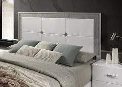 Stoholm White Queen Bed - Ornate Home