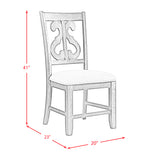 Stone Charcoal 6-Piece Dining Set - Ornate Home