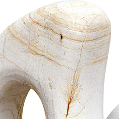 Stone Flow Brown/White Outdoor Sculptures (Set of 2) - Ornate Home