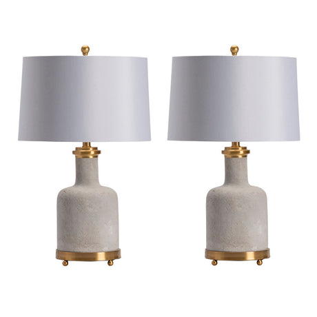 Stone Grey Table Lamp - Ornate Home