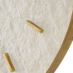 Stone Serenity Gold/White Wall Clock - Ornate Home