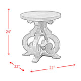 Stone Smokey Walnut 2-Piece Occasional Table Set - Ornate Home