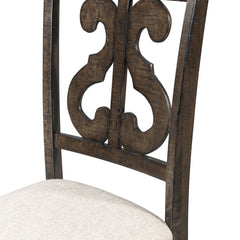 Stone Smokey Walnut 5-Piece Round Dining Set - Ornate Home