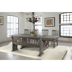 Stone Smokey Walnut/Cream 6-Piece Dining Set - Ornate Home